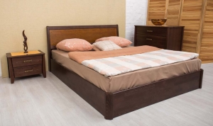 Кровать "Сити" 160 с подьемным механизмом (интарсия) — купить по недорогой цене в Украине: Днепр | «Мир Мебели»