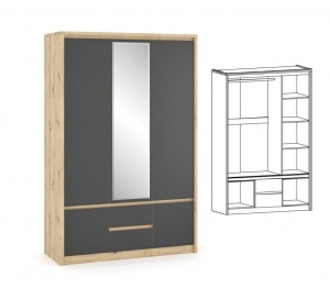Шкаф "Доминика" 3Д МС — купить по недорогой цене в Украине: Днепр | «Мир Мебели»