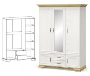 Шкаф "Ирис" 3Д МС — купить по недорогой цене в Украине: Днепр | «Мир Мебели»