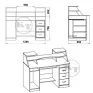 Comfort-5 computer desk