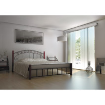 Bed "Afina" (with wooden legs)