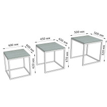 Coffee Table "Kubo" (3-in-1)