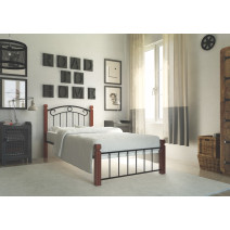 Bed "Monroe" (with wooden legs)