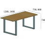 Dining Table "Spot Overhead"