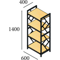 Shelf "Rombo" (4 shelves)