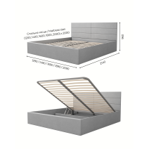 Bed "Karolina 3" (With Lift Mechanism)
